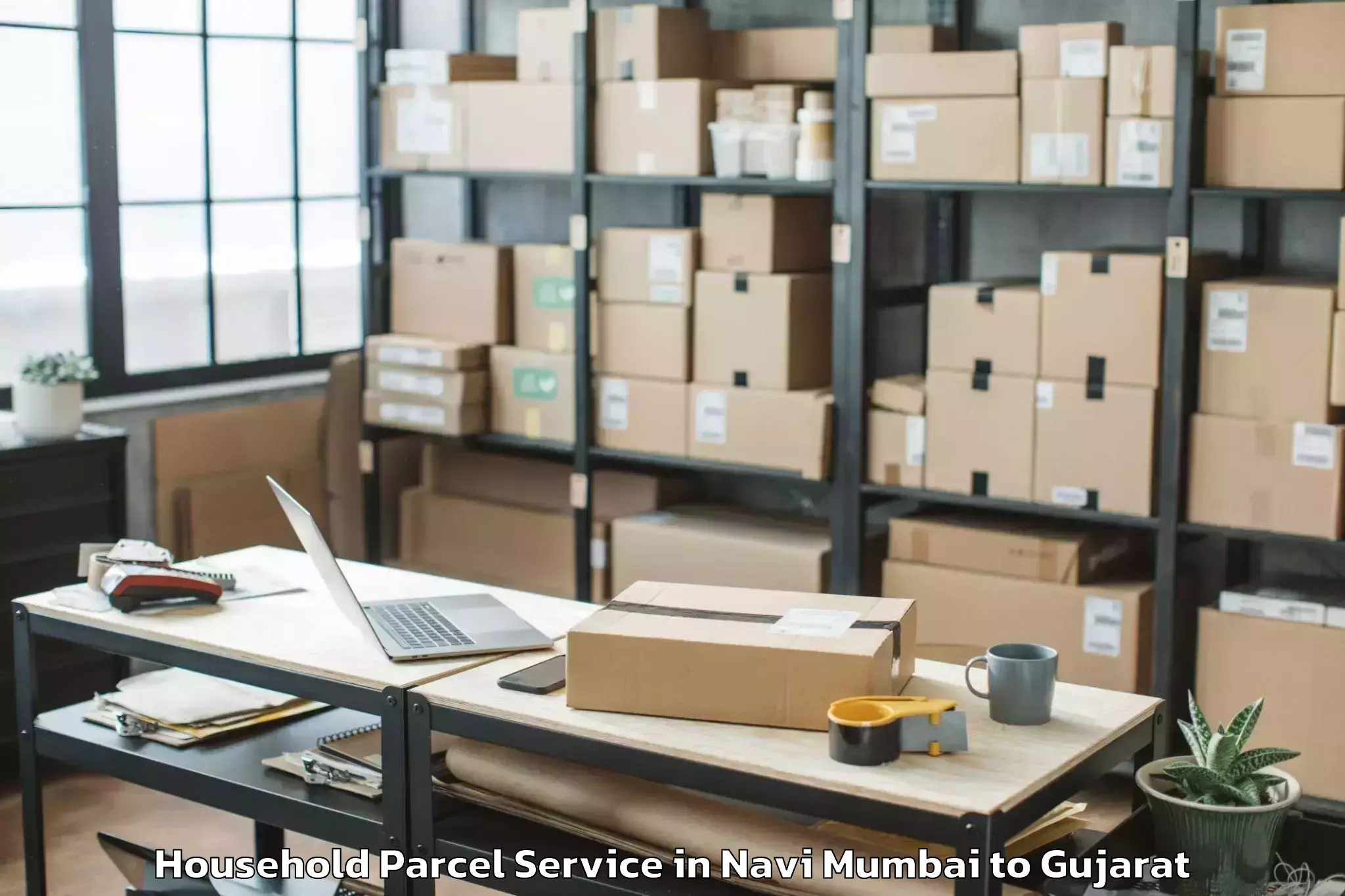 Efficient Navi Mumbai to Dhandhuka Household Parcel